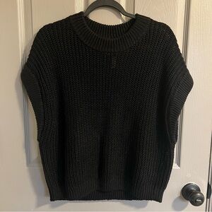 Apiece Apart Black Knit Crew Neck Sweater